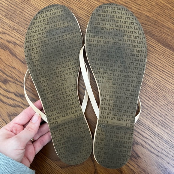 TKEES Glosses Patent Nude Minimalist Flip Sandals - Picture 3 of 3